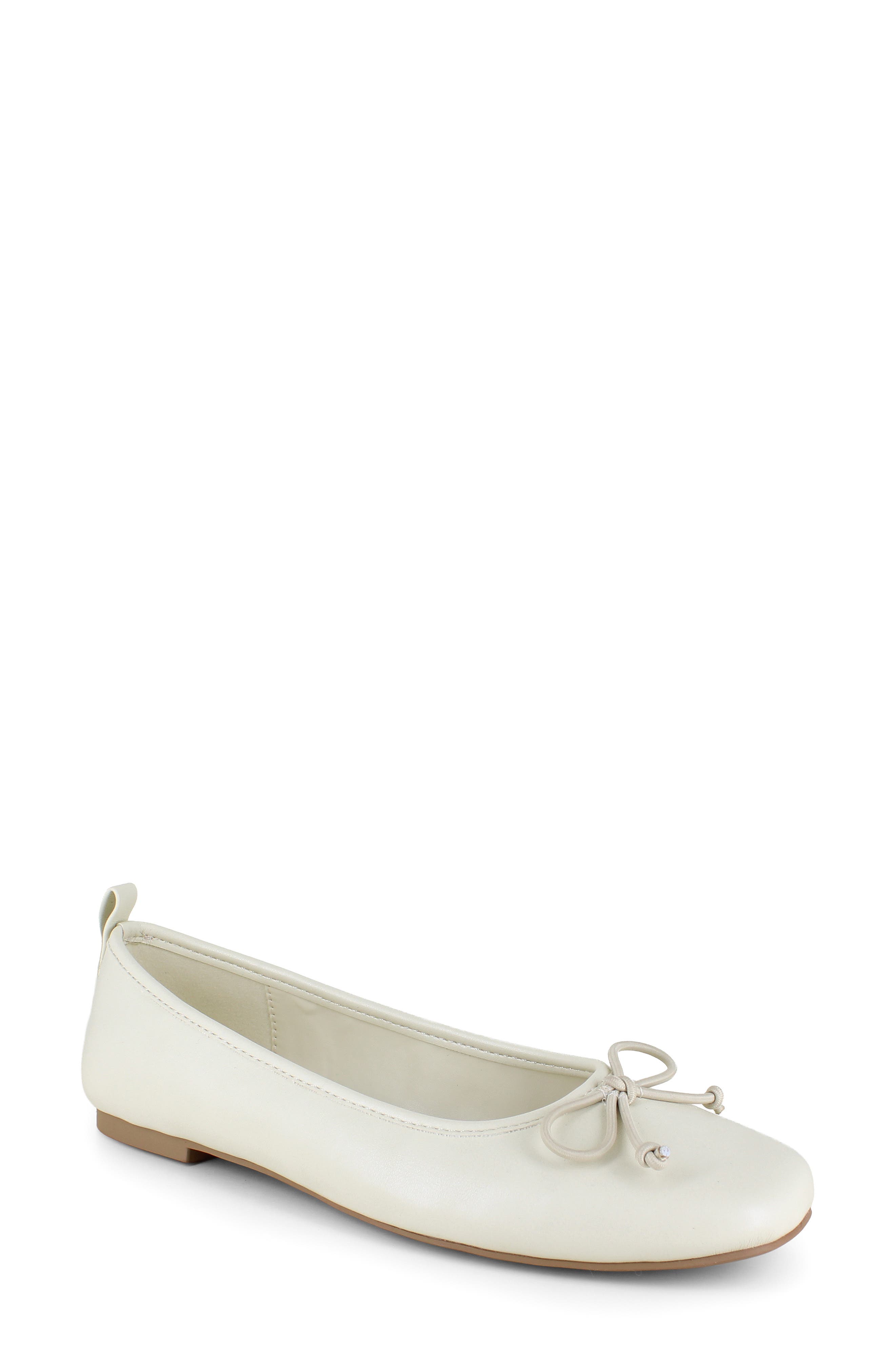 Emry Ballet Flat, Main, color, IVORY