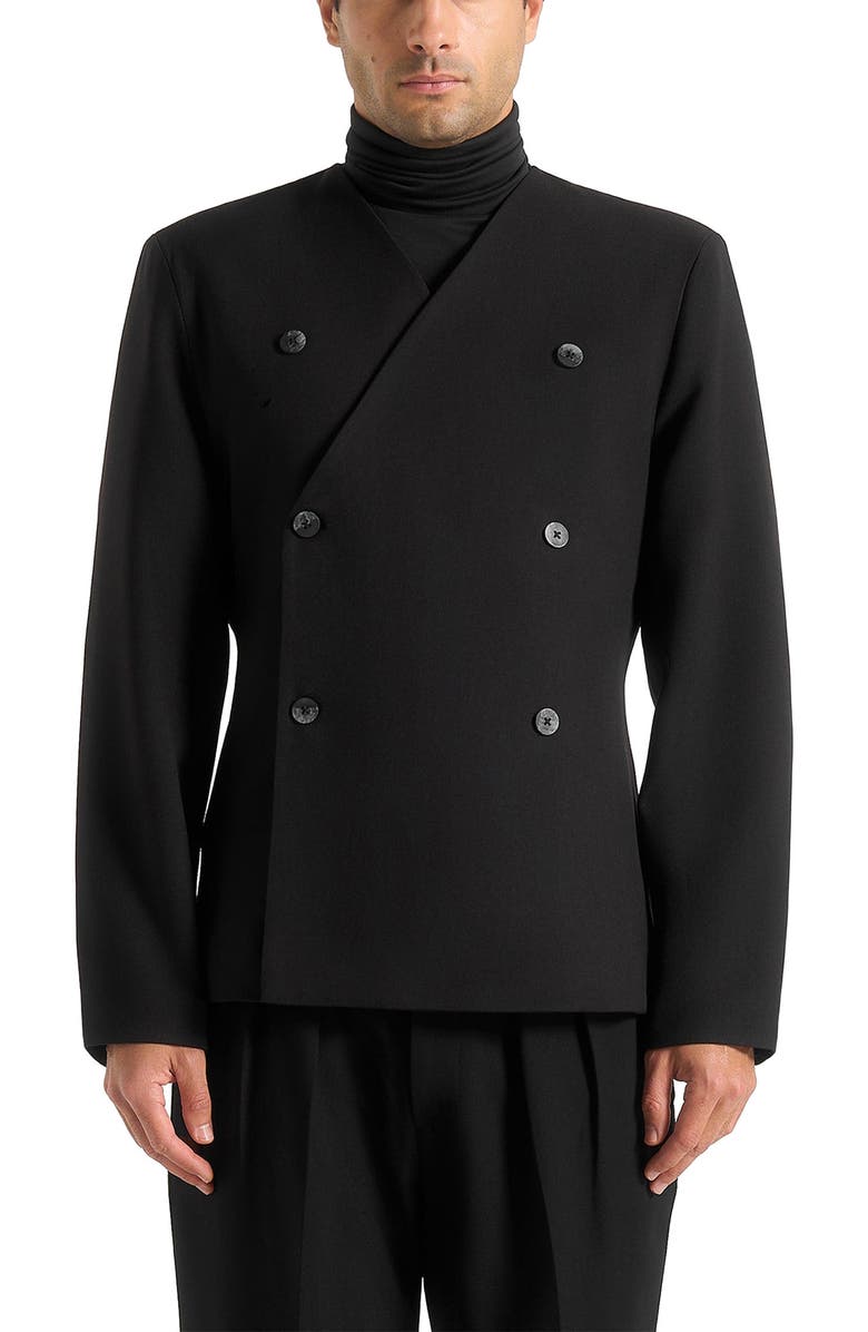 Manière De Voir Timeo Tailored Blazer, Main, color, Black