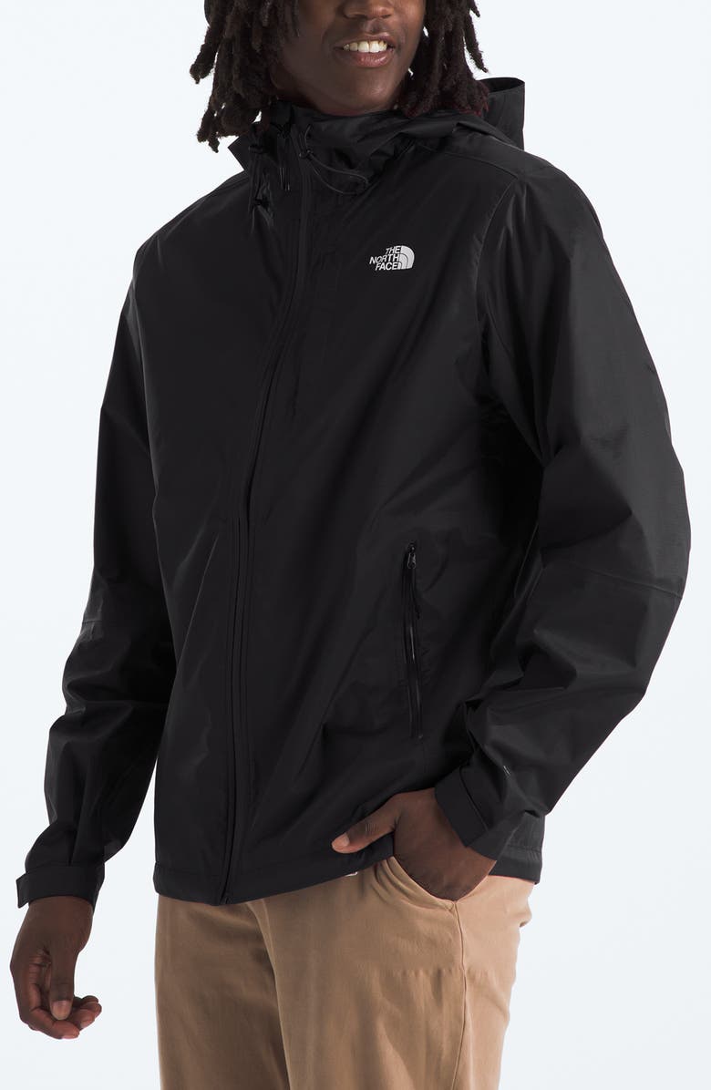 The North Face Alta Vista Water Repellent Packable Hooded Jacket, Alternate, color, Tnf Black