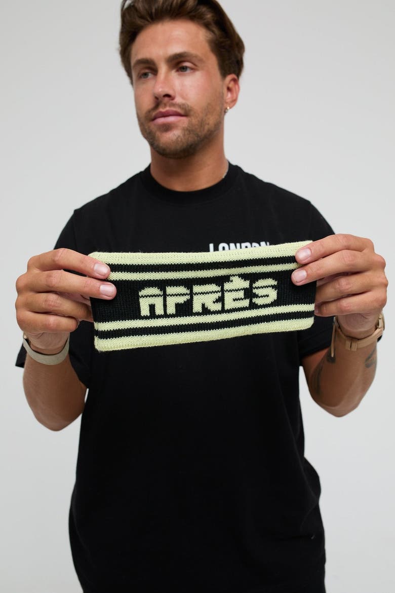 Après Headband - Yellow and Black, Alternate, color, Yellow and Black