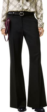 Burberry Wool Blend Tailored Trousers