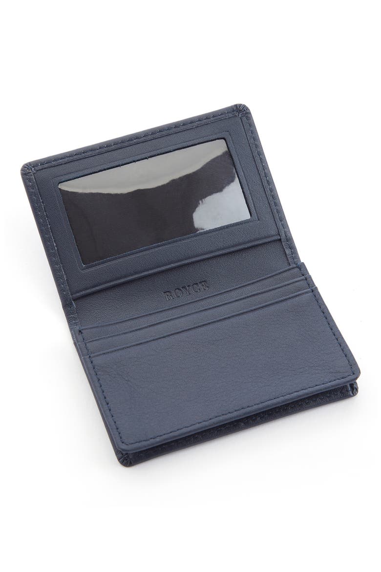 Leather Card Case, Alternate, color, NAVY BLUE