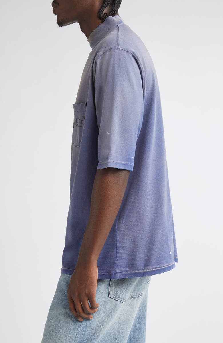 Maison Margiela Graffiti Logo Paint Splattered Pocket T-Shirt, Alternate, color, 