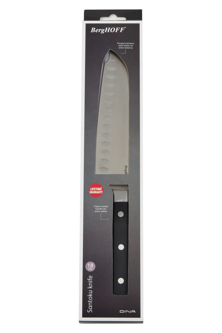 DiNA Gene 7-Inch Santoku Knife, Alternate, color, BLACK