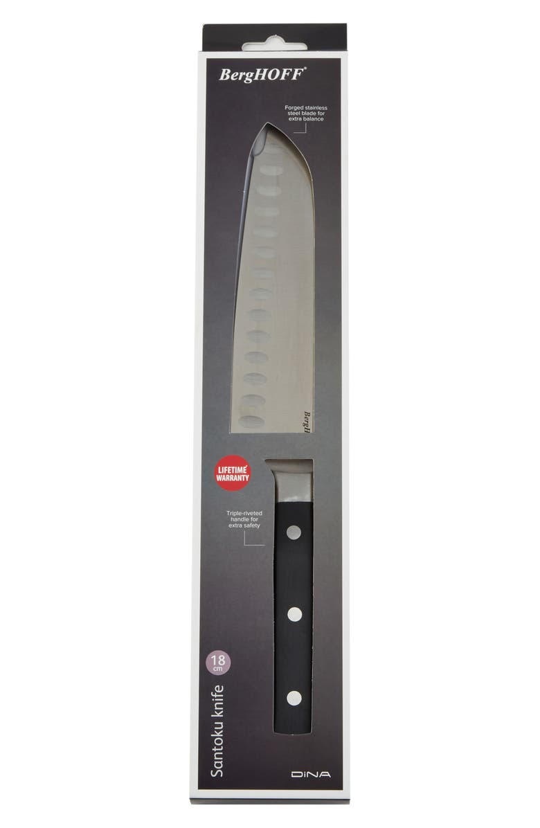 BergHOFF DiNA Gene 7-Inch Santoku Knife, Alternate, color, Black