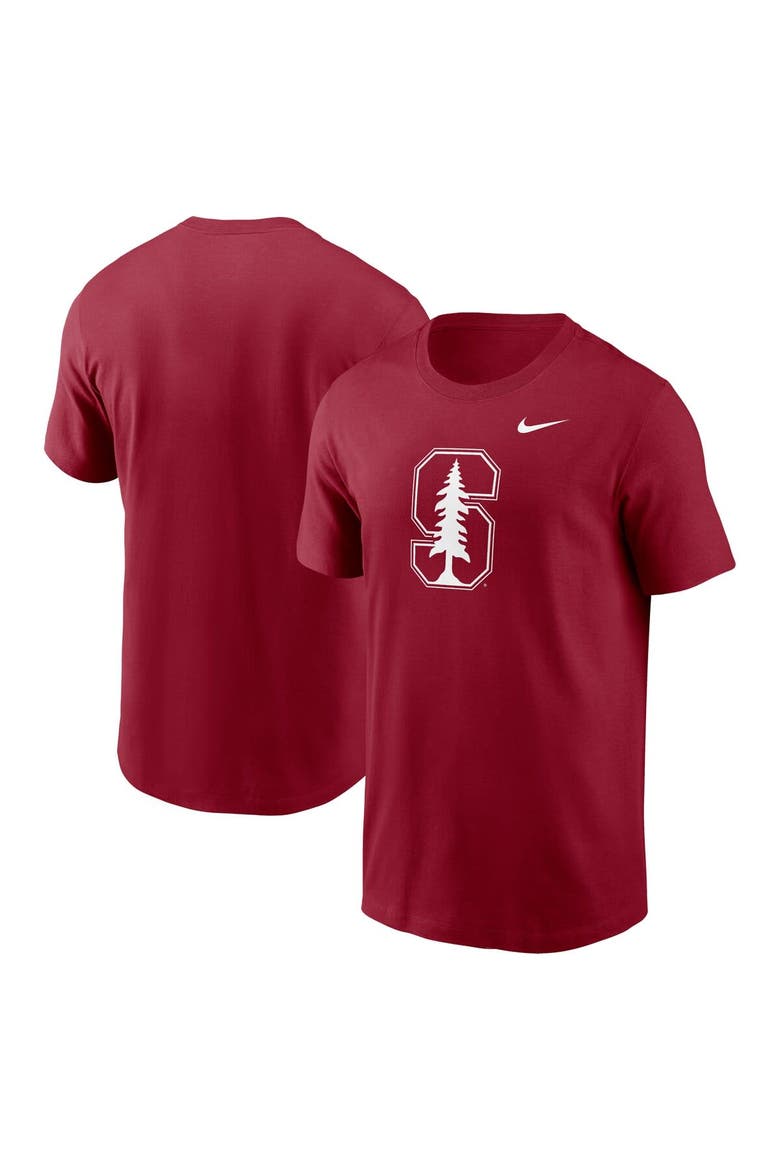 Men's Nike Cardinal Stanford Cardinal Primetime Evergreen Logo T-Shirt, Main, color, Cardinal