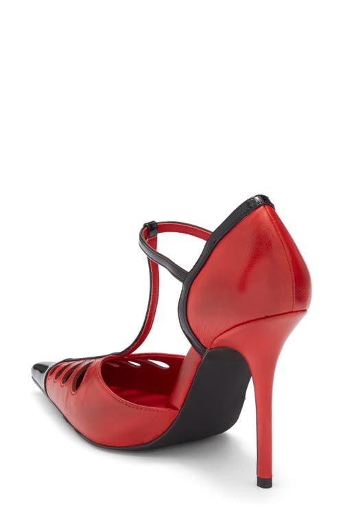 Jeffrey Campbell Nouvelle Pointed Toe Pump In Red