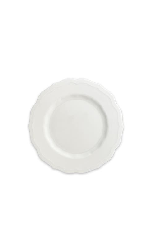 Stella White Scalloped Salad Plate  - Porcelain - Set 4