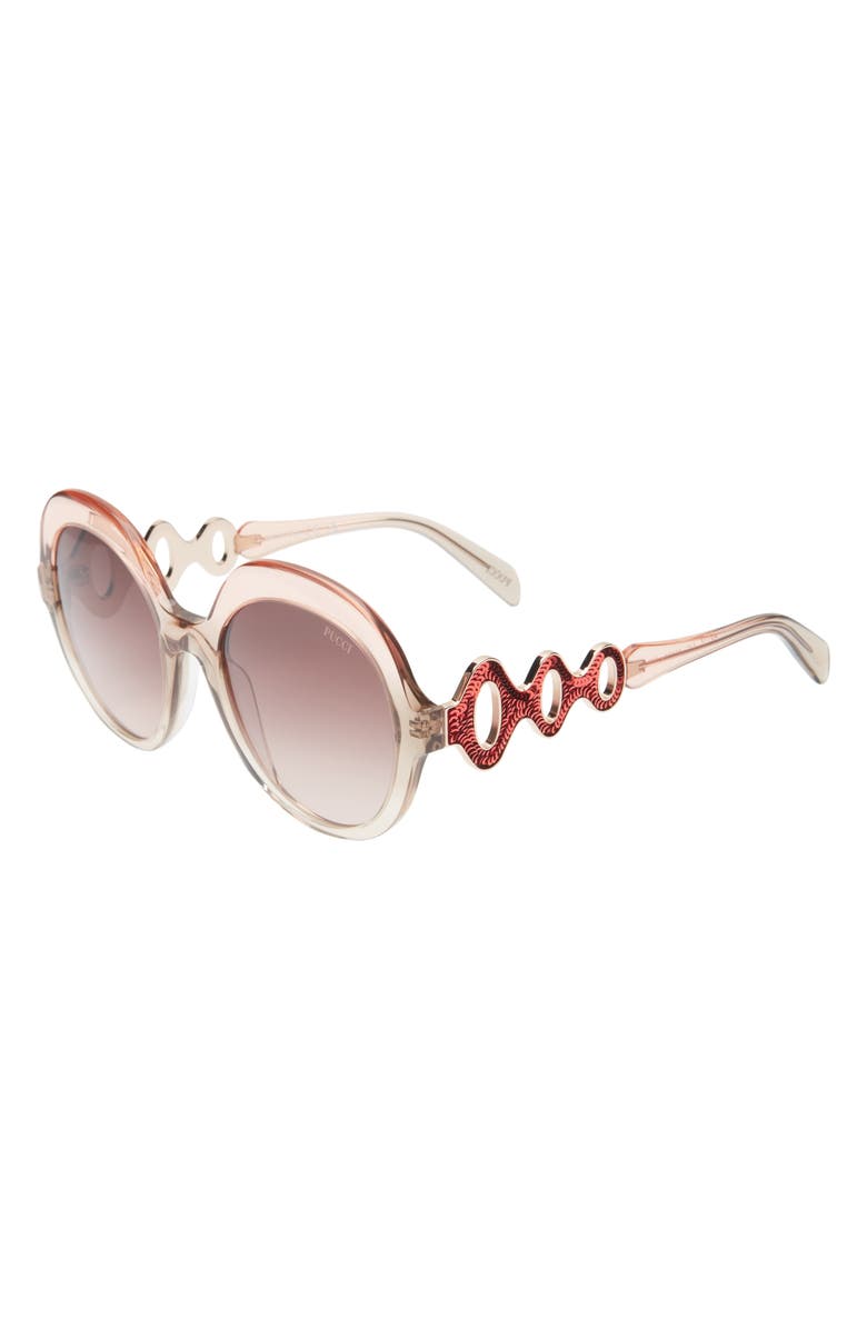 Emilio Pucci 55mm Round Sunglasses, Alternate, color,