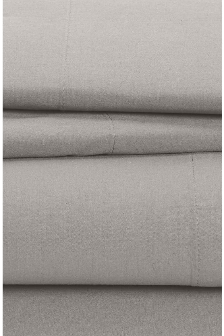 at Home Percale Sheet Set, Alternate, color, GREY TAUPE