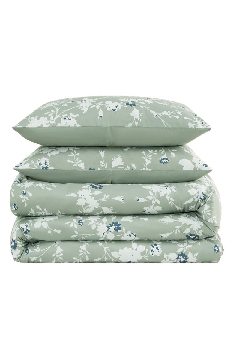 Lucky Brand Fianna 3-Piece Floral Comforter Set, Alternate, color, Sage Green Floral