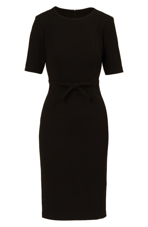 Adrianna Papell Women's Mini Bow-front Sheath Dress In Black