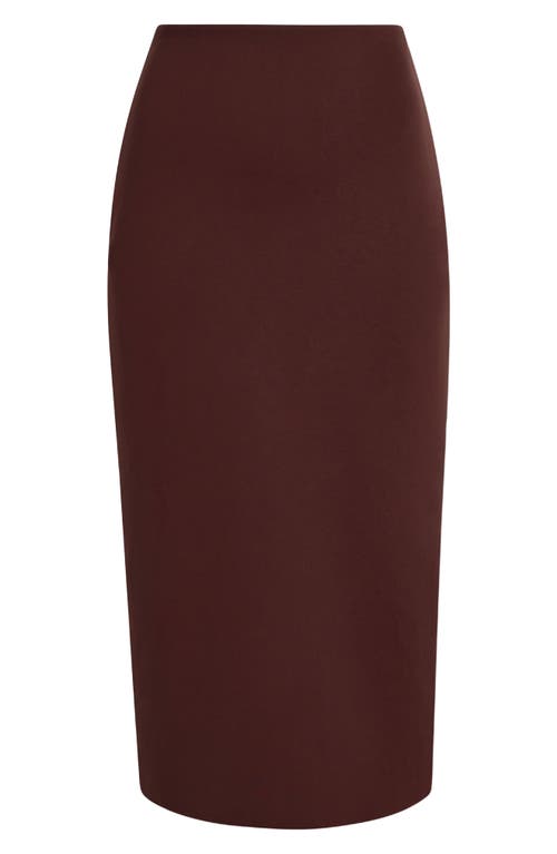 Commando Neoprene Ceo Midi Skirt In Burgundy