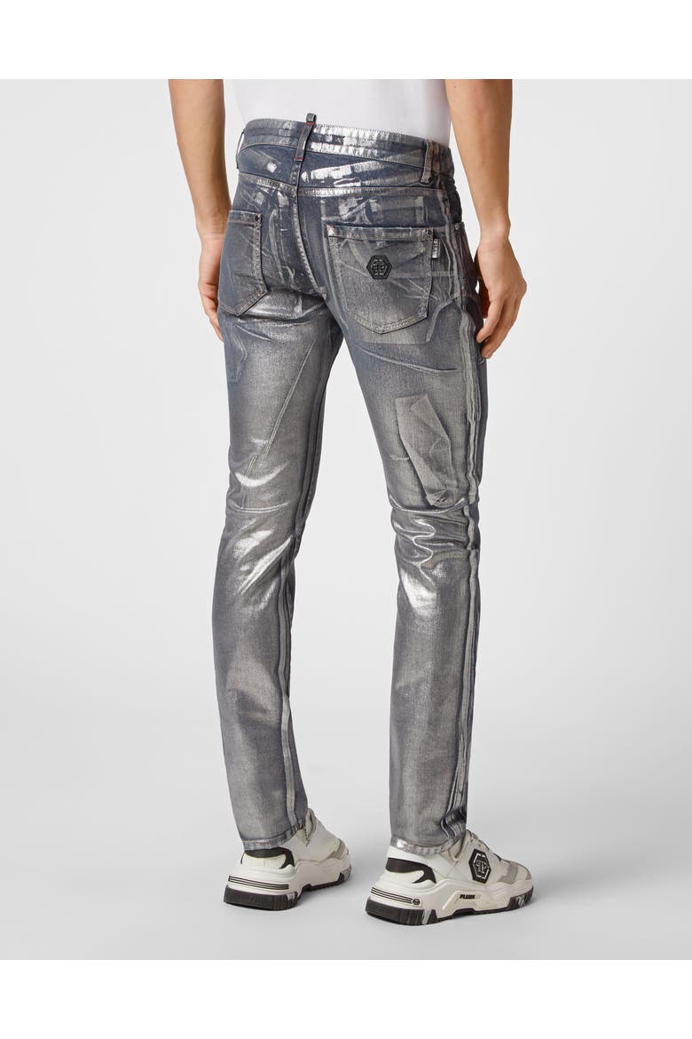 Denim Trousers Super Straight Cut Fit Men, Alternate, color, BlueChrome