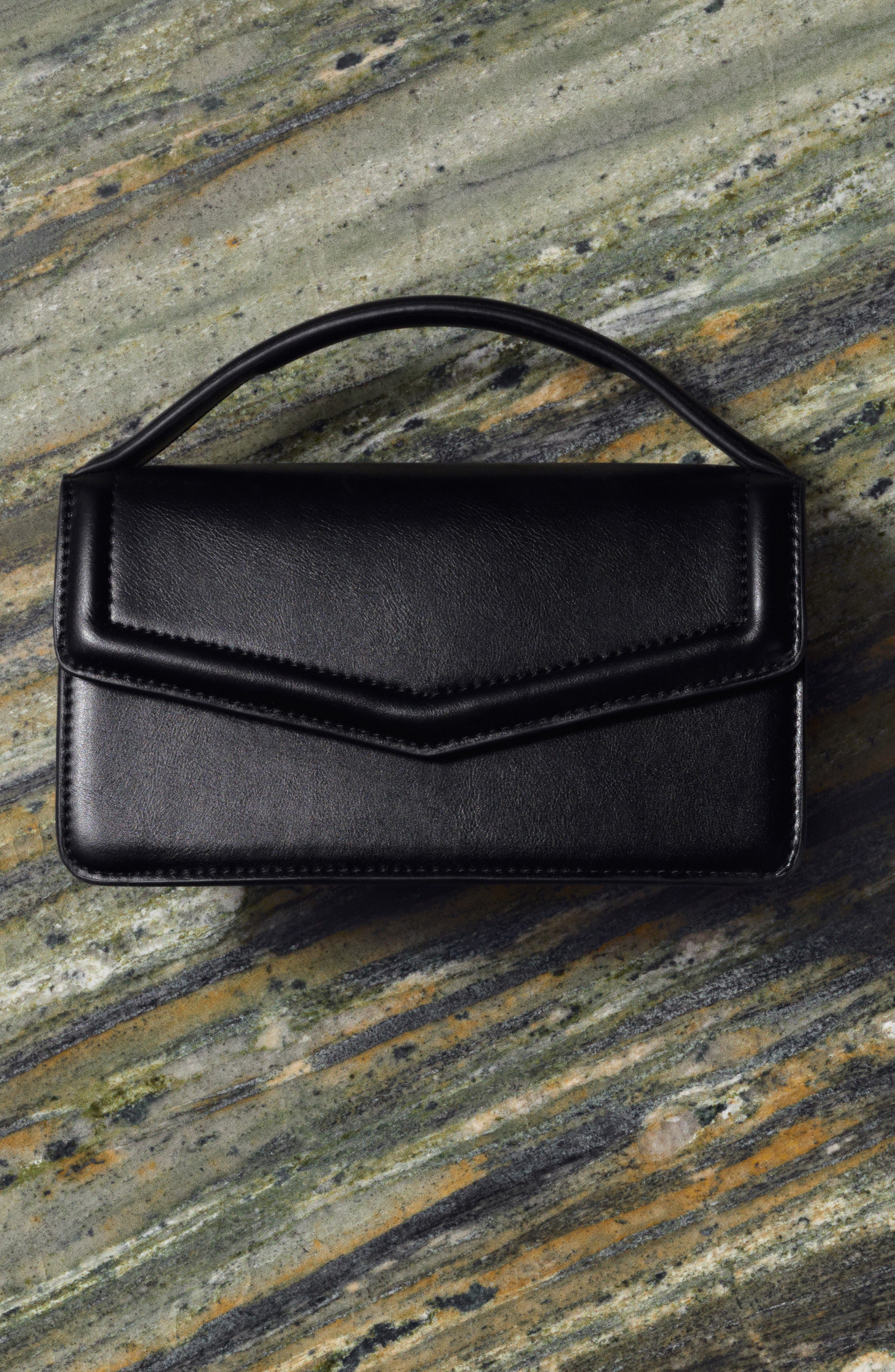 MANGO Faux Leather Crossbody Bag, Alternate, color, 