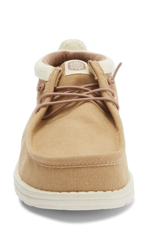 Hey Dude Wally Mid Chukka Boot In White
