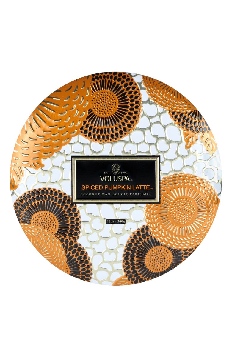 Spiced Pumpkin Latte 3-Wick Tin Candle