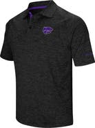 COLOSSEUM Men's Colosseum Black Kansas State Wildcats Down Swing Polo