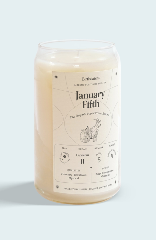 Birthdate Co. The January Birthday Candle In January 5th