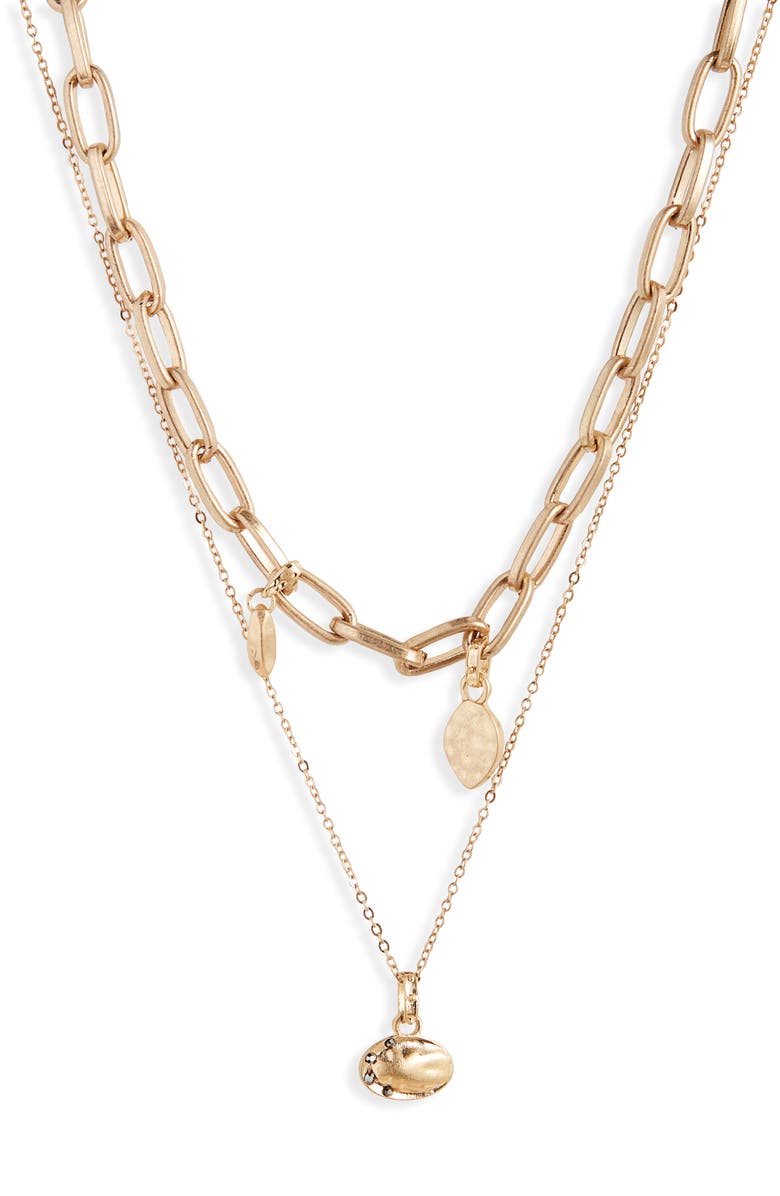 Treasure & Bond Tier Chain Link Necklace, Main, color,