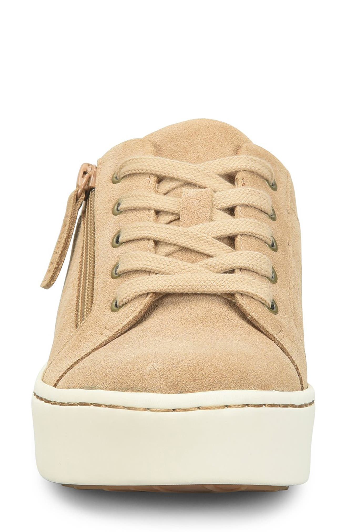 Moxie Zip Sneaker, Alternate, color, TAUPE SUEDE