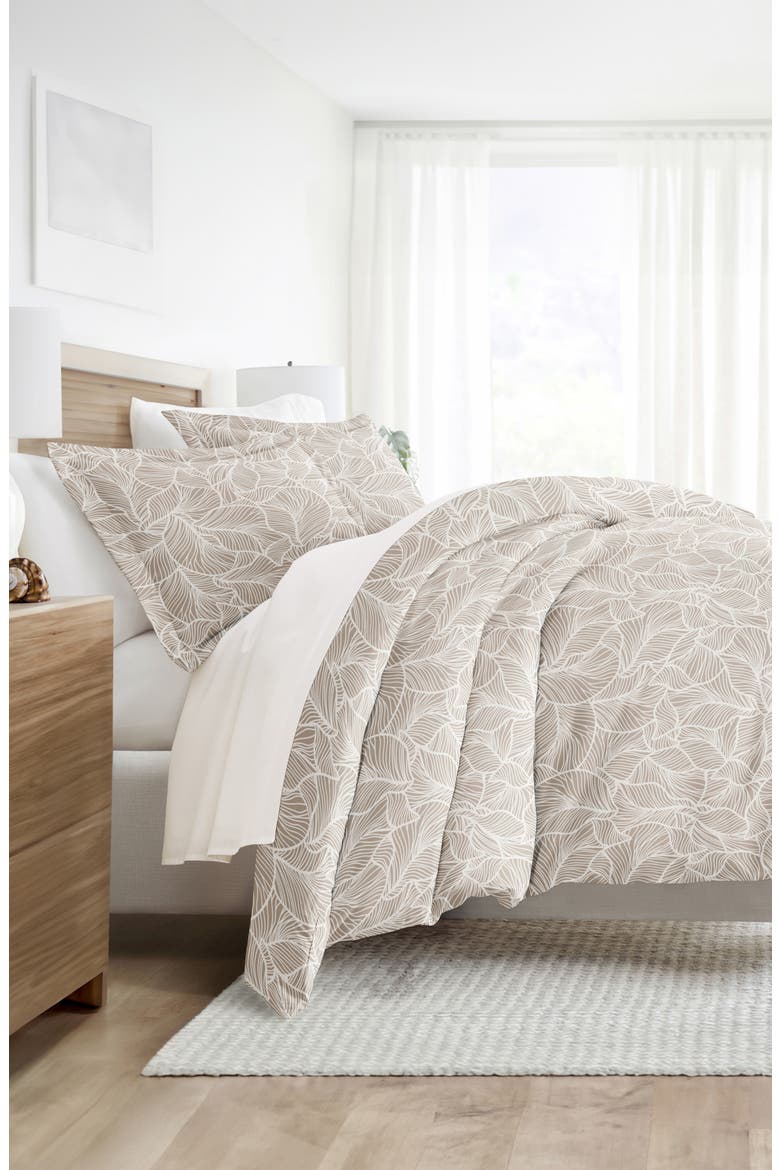 Patterned Duvet Set, Alternate, color, TAUPE