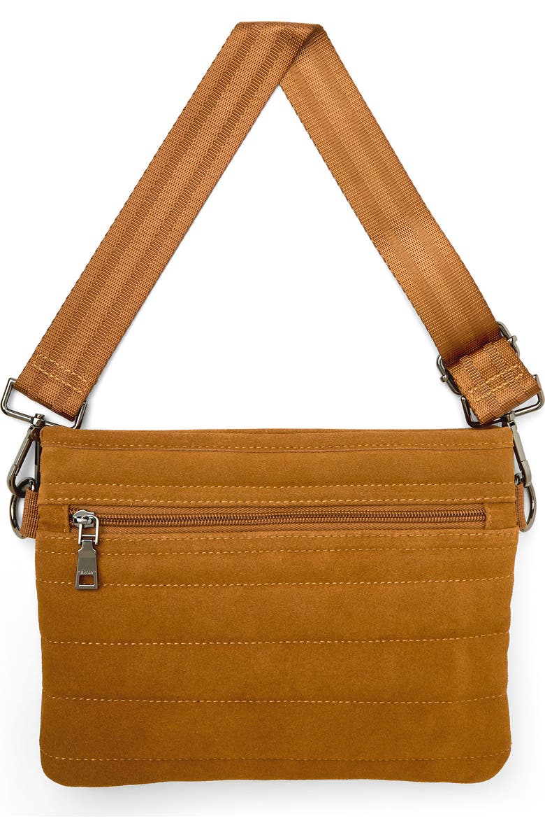 THINK ROYLN Bum 2.0 Suede Crossbody Bag, Alternate, color, Cognac Suede