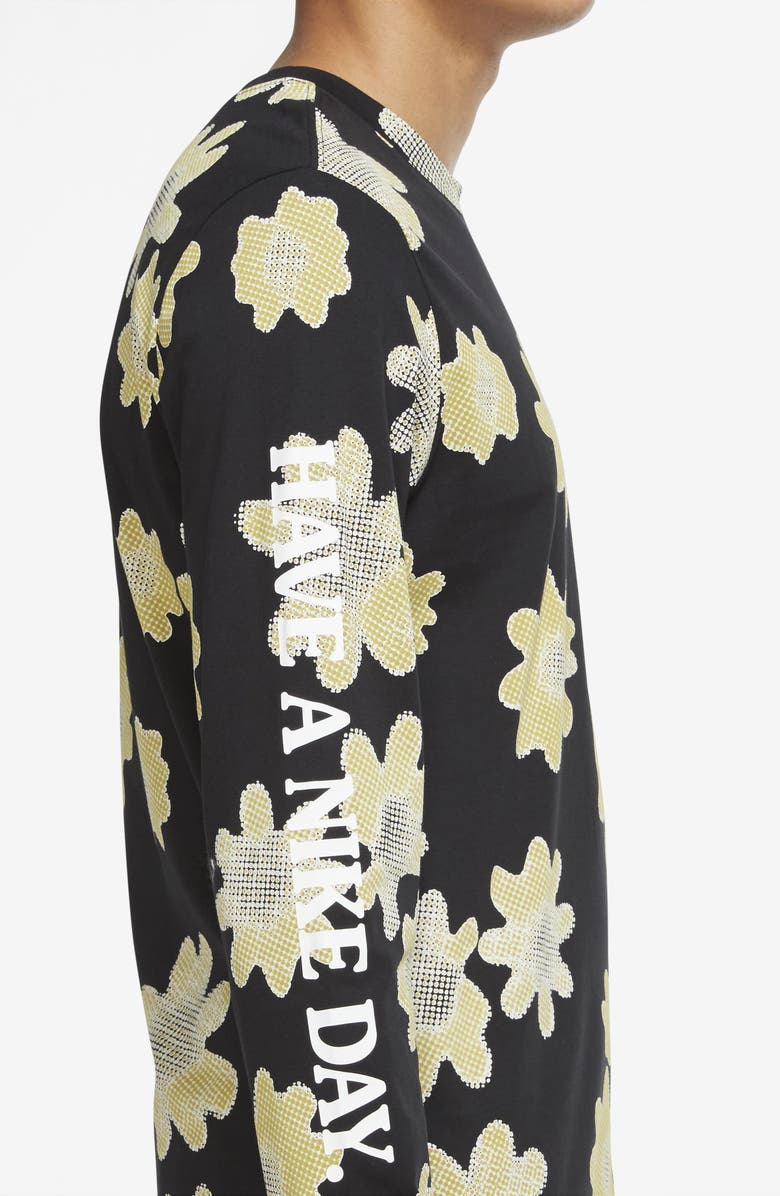 Nike Sportswear Long Sleeve Floral Graphic Tee, Alternate, color, 