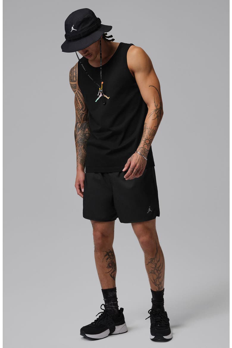 Jordan Brooklyn Graphic Tank, Alternate, color, BLACK