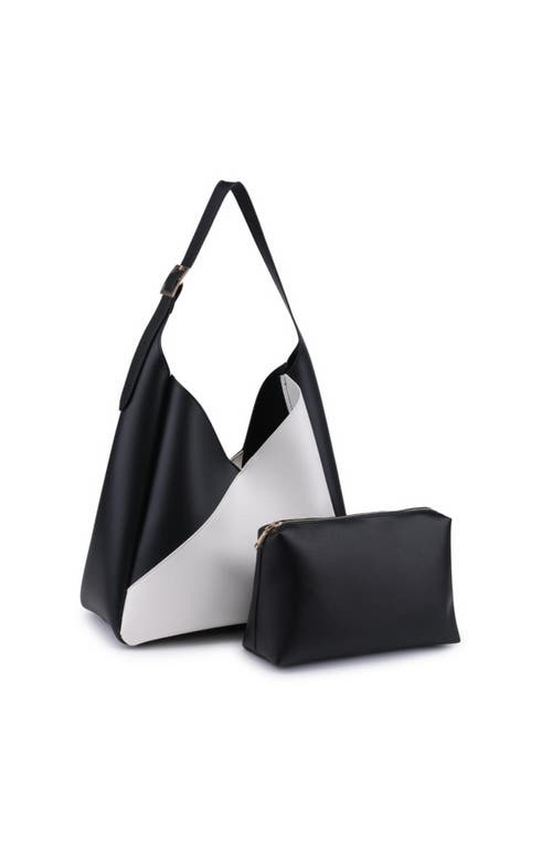 Moda Luxe Frankie Hobo In Ivory Black