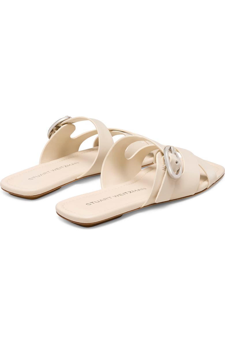 Stuart Weitzman Villa Slide Sandal, Alternate, color, Linen