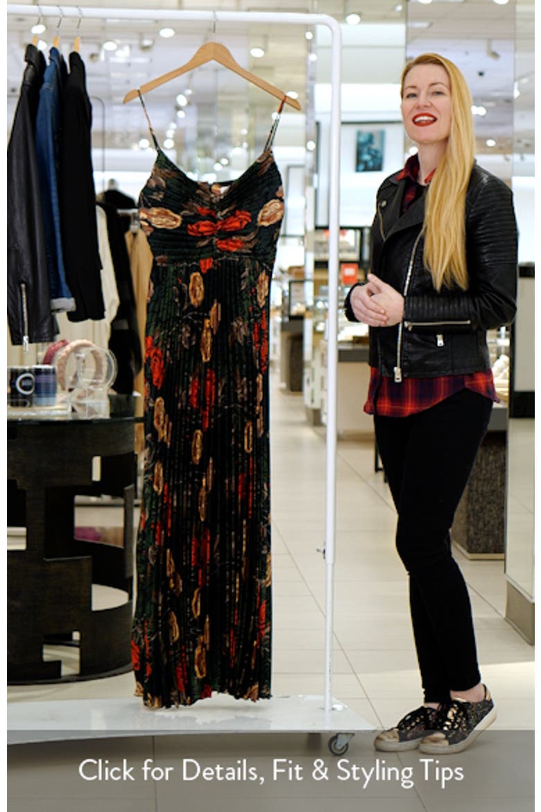 Naira Floral Pleated Maxi Dress video