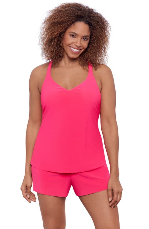 Supportive Y-Back Full Coverage Tankini Swimsuit Top