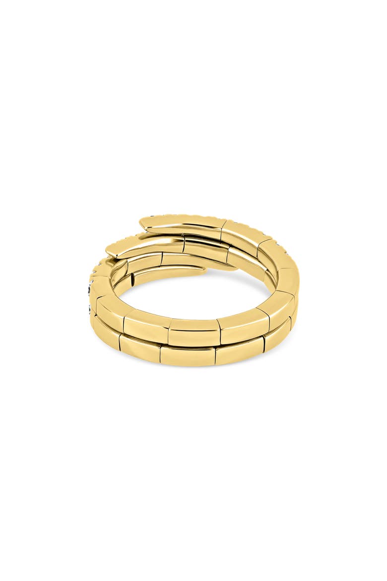 Diamond Stacked Stretch Ring (Online Trunk Show), Alternate, color, 18K YELLOW GOLD/ DIAMOND