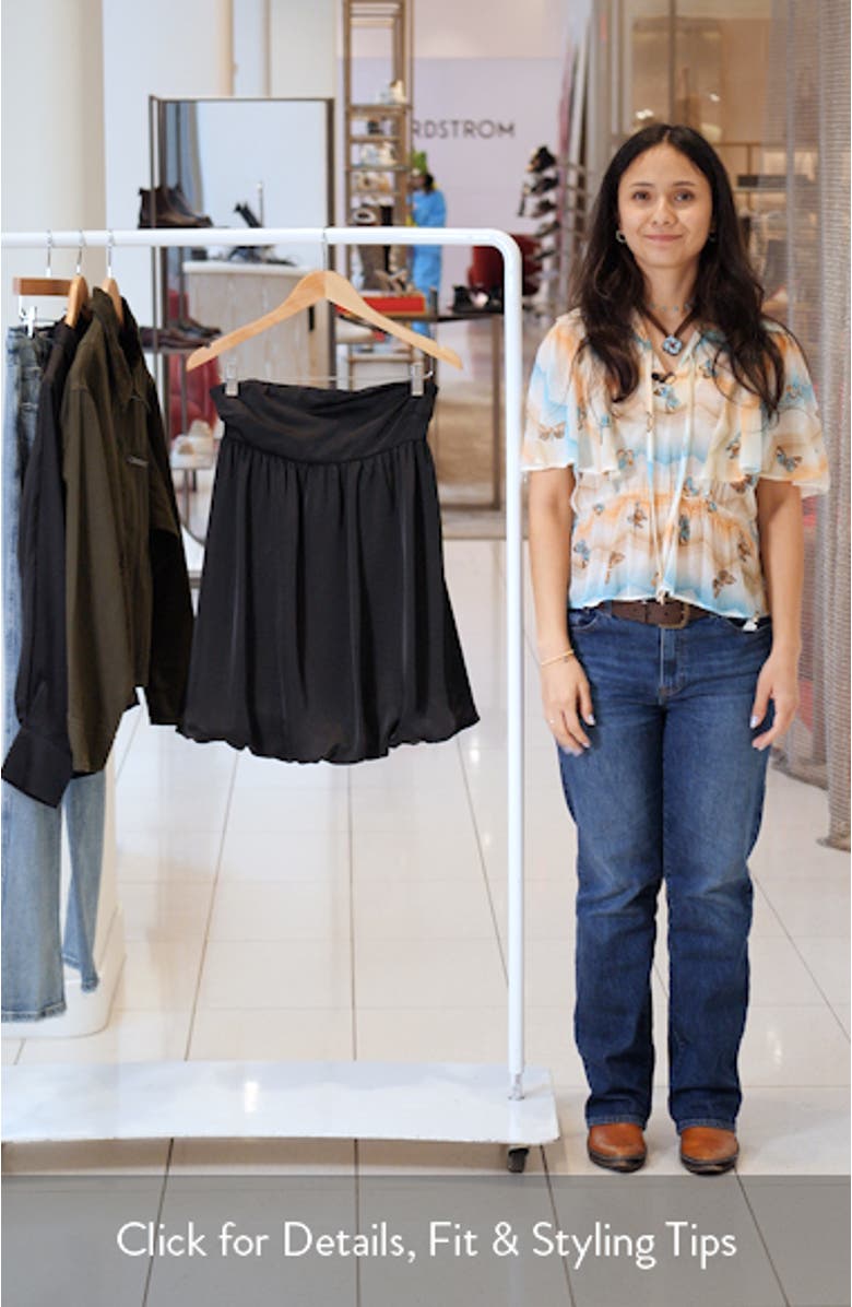 Satin Bow Back Bubble Minidress, sales video thumbnail