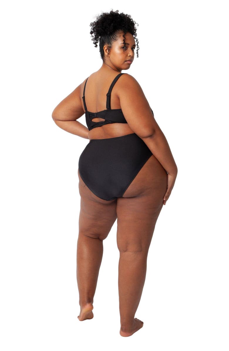 Villa Fresca Sofia Bikini Swim Bottoms, Alternate, color, Black