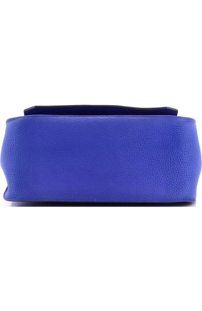 Pre-Owned Hermes Jypsiere Bag Clemence 28, Alternate, color, Bleu Electrique