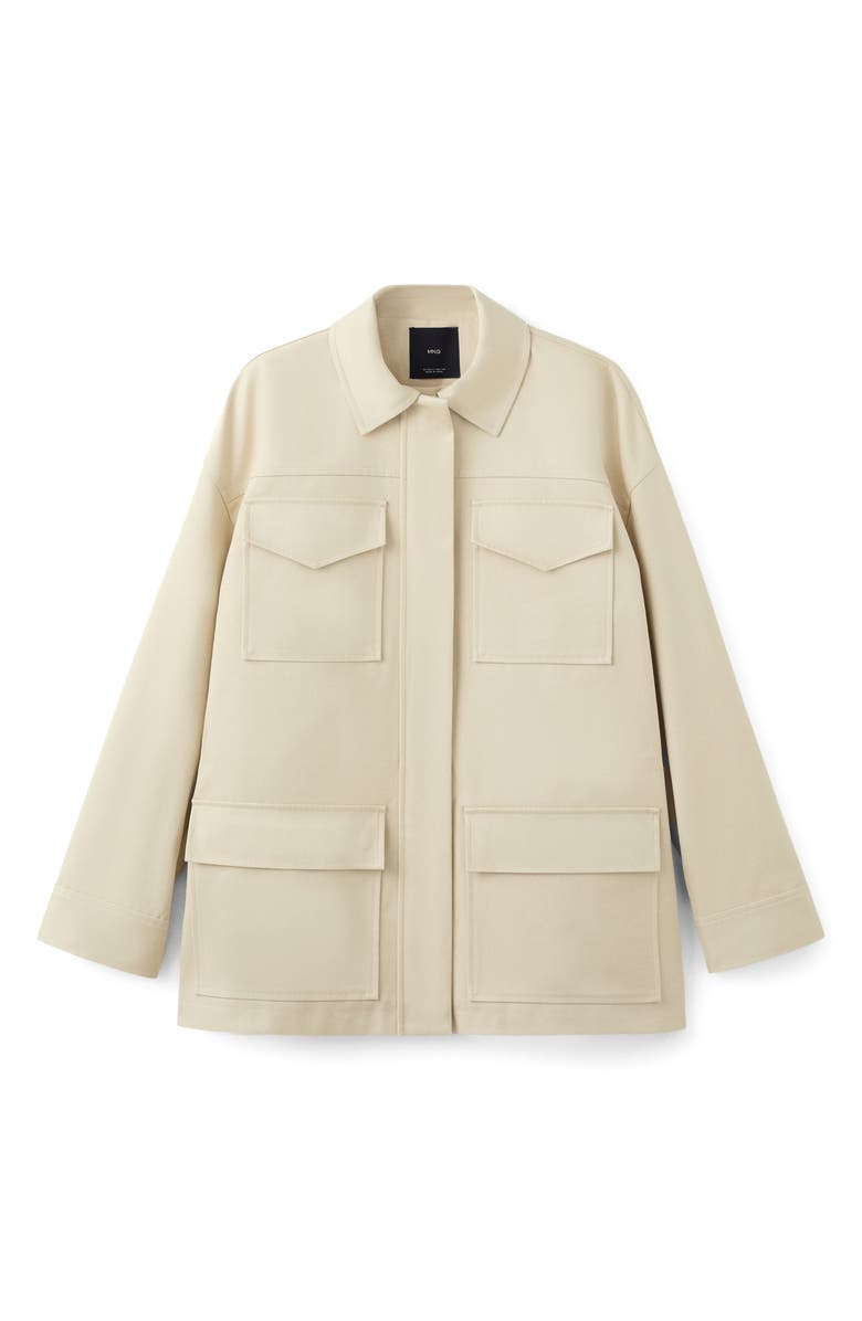 MANGO Oversize Cotton Jacket, Alternate, color,