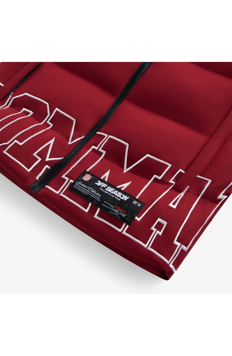 Off Season Unisex  Burgundy Washington Commanders Team Puffer Vest, Alternate, color, Burgundy