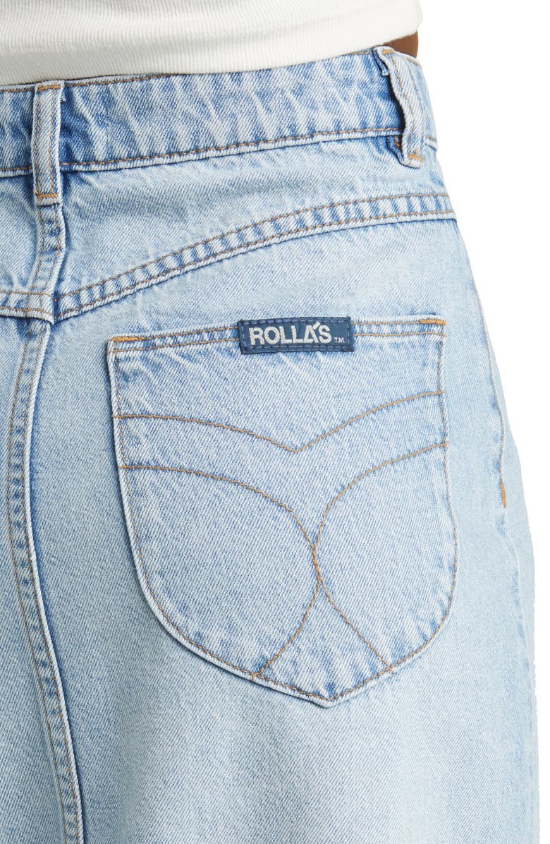 Rolla’s Sailor Denim Maxi Skirt, Alternate, color, Light Vintage Blue