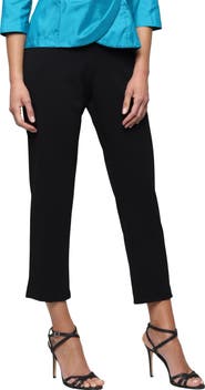 Alex Evenings Stretch Crepe Slim Leg Pants