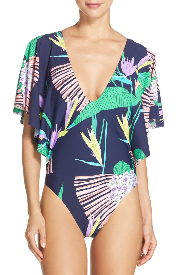 Midnight One-Piece Swimsuit, Main, color, BLUE MULTI