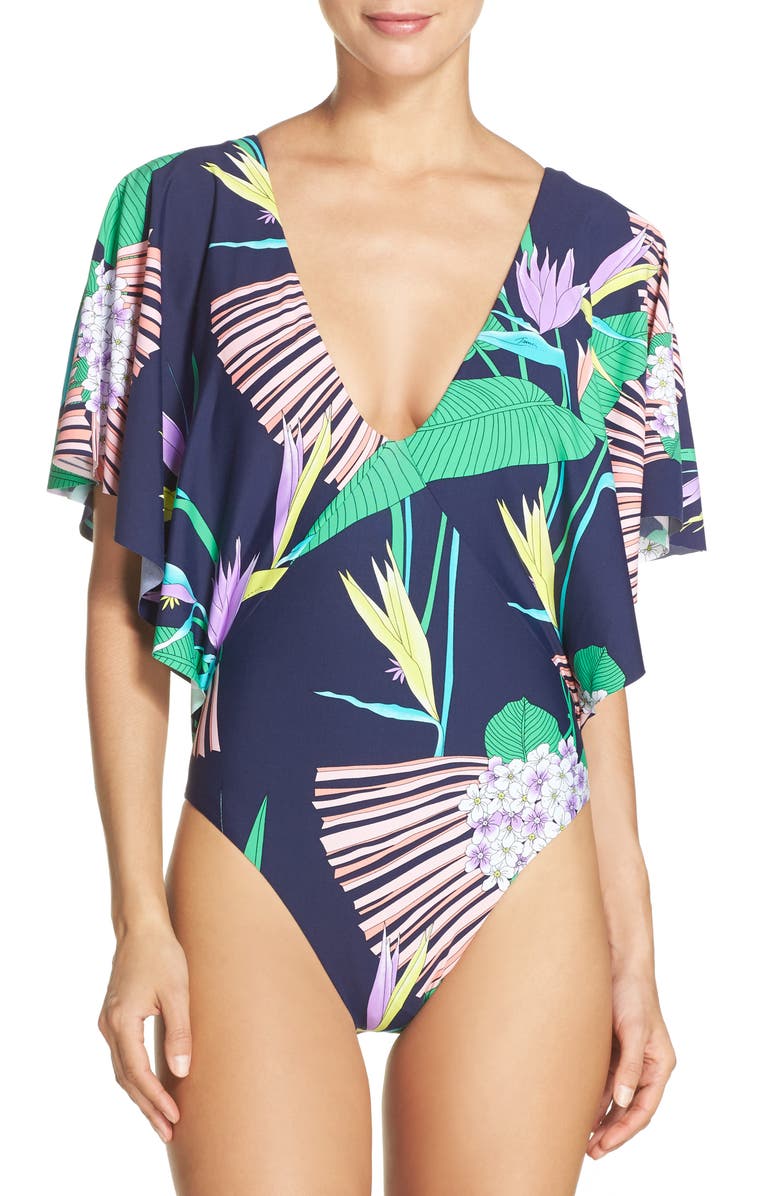 Trina Turk Midnight One-Piece Swimsuit, Main, color,