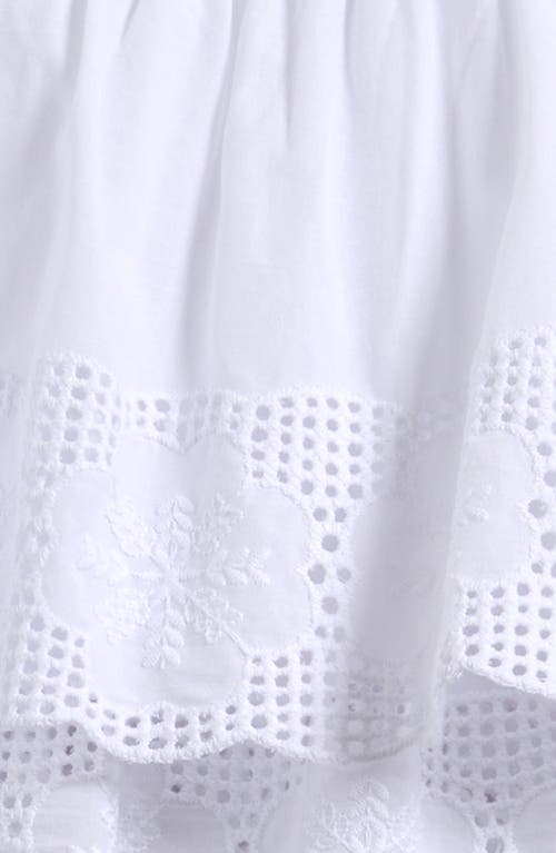 Next Kids' Broderie Anglaise Babydoll Tank & Ribbed Shorts Set