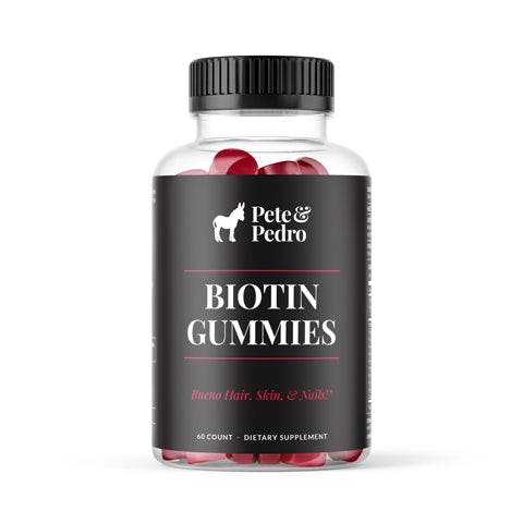 BIOTIN Gummies Daily Supplement For Hair, Skin, & Nails, 60 Count