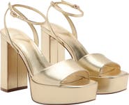 MANGO Ankle Strap Platform Sandal