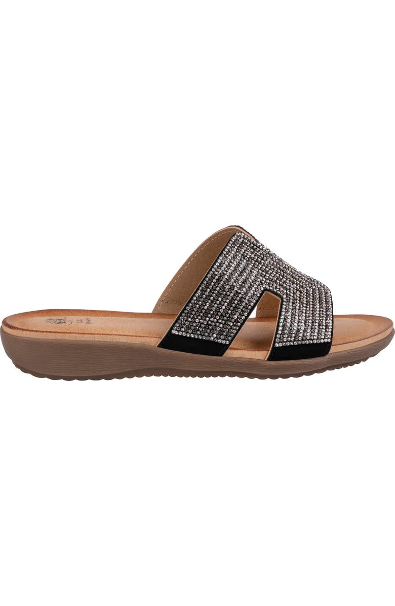 GOOD CHOICE NEW YORK Paxal Rhinestone Embellished Slide Sandal, Alternate, color, Black