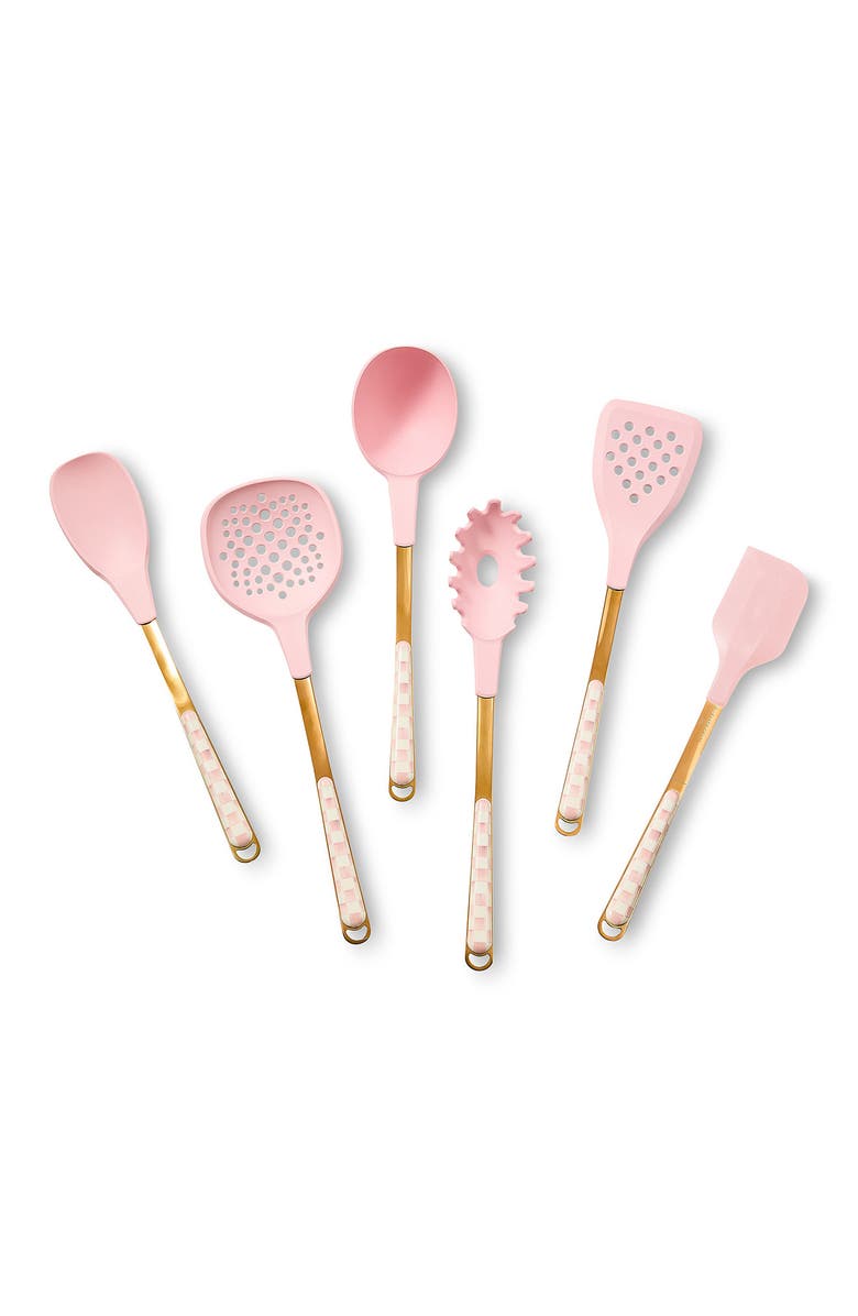 MACKENZIE CHILDS Rosy Check Spatula, Alternate, color, Rosy