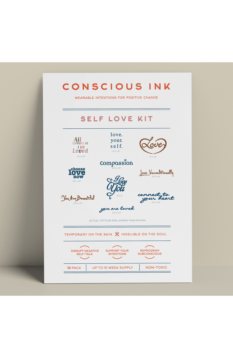 Conscious Ink Self Love Manifestation Kit, Main, color, Assorted