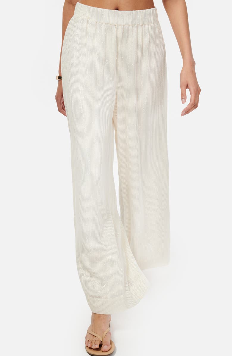 CAMI NYC Medina Wide Leg Metallic Chiffon Pants, Main, color, 